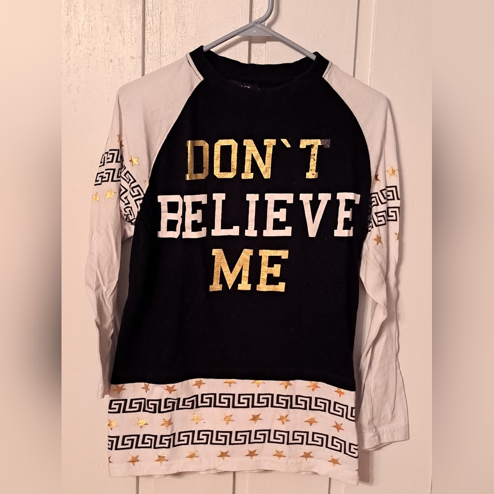 Boys Long Sleeve Shirt Size 10 Black Lacquer